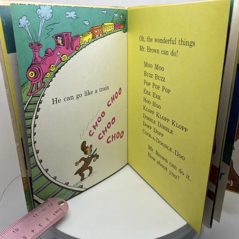 VTG Dr Seuss‎ Mr. Brown Can MOO Can you? Book Club Edition 1970 Hardcover